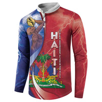 Haiti Independence Day Button Sweatshirt The First Black Independent Nation - Wonder Print Shop