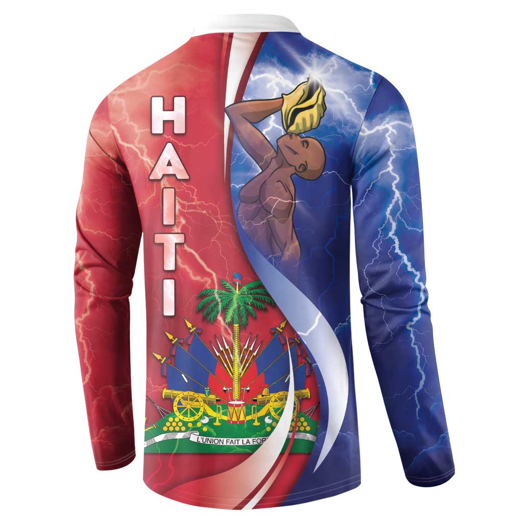 Haiti Independence Day Button Sweatshirt The First Black Independent Nation - Wonder Print Shop