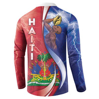 Haiti Independence Day Button Sweatshirt The First Black Independent Nation - Wonder Print Shop