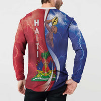 Haiti Independence Day Button Sweatshirt The First Black Independent Nation - Wonder Print Shop