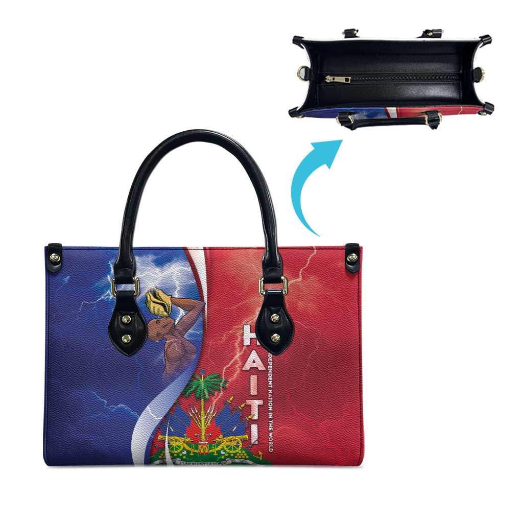 Haiti Independence Day Leather Bag The First Black Independent Nation - Wonder Print Shop