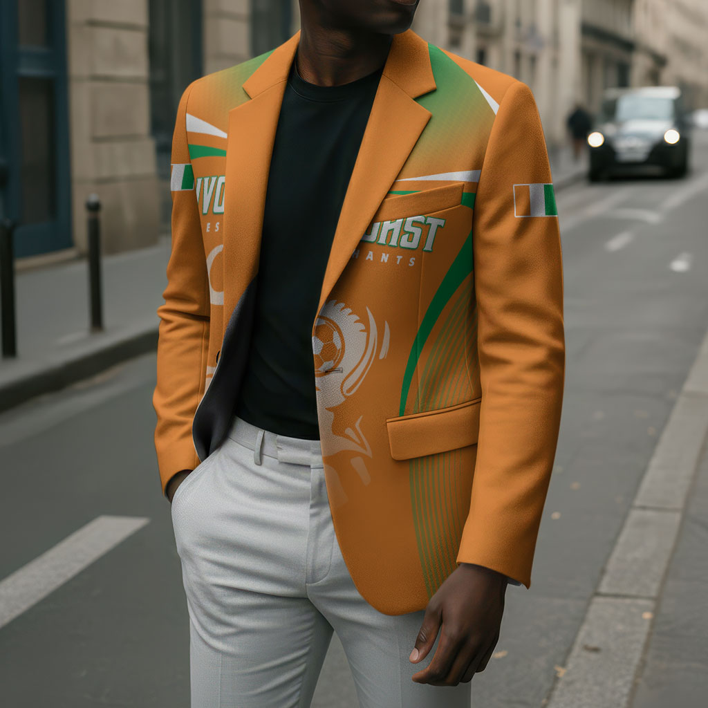 Custom Ivory Coast Football 2026 Blazer Go Les Elephants