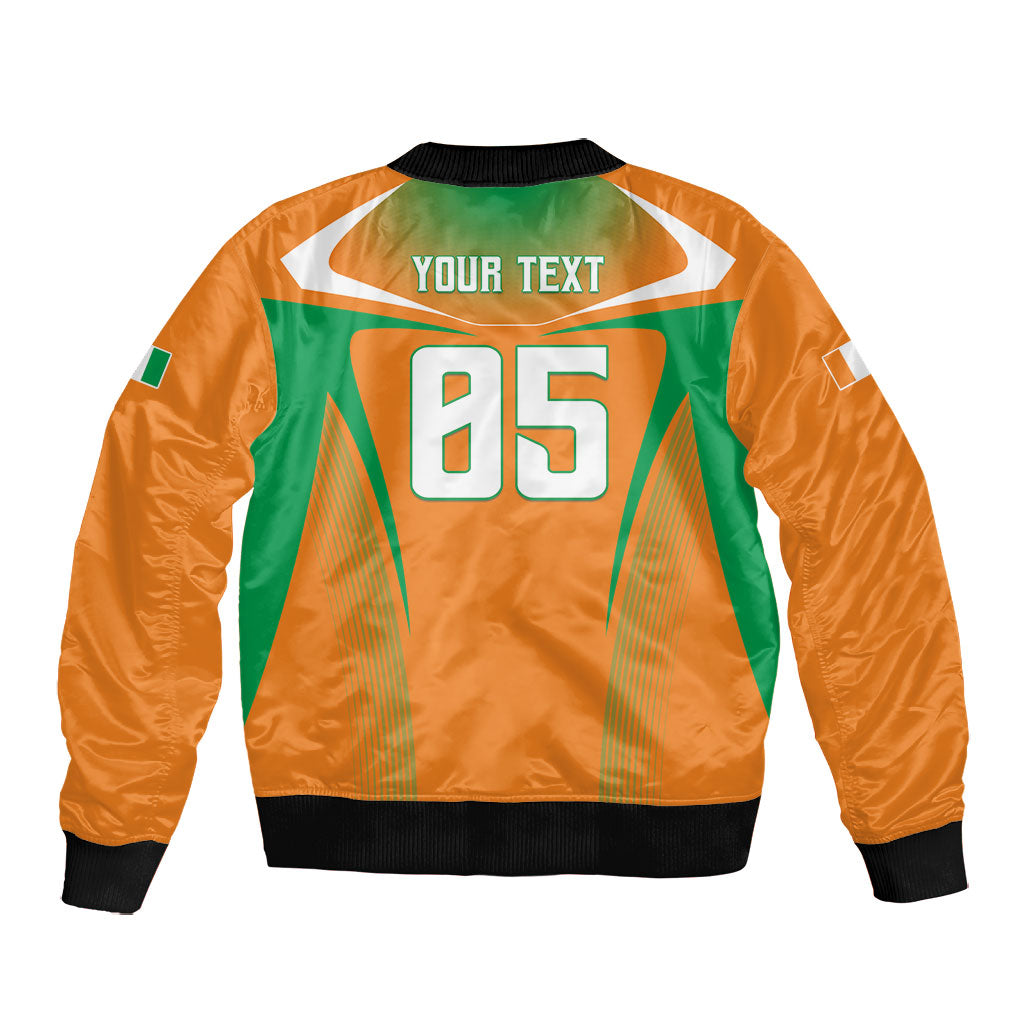 Custom Ivory Coast Football 2026 Bomber Jacket Go Les Elephants