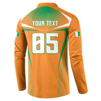 Custom Ivory Coast Football 2026 Button Sweatshirt Go Les Elephants
