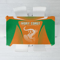 Ivory Coast Football 2026 Tablecloth Go Les Elephants