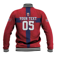 Custom Norge Football 2026 Baseball Jacket Row For Glory