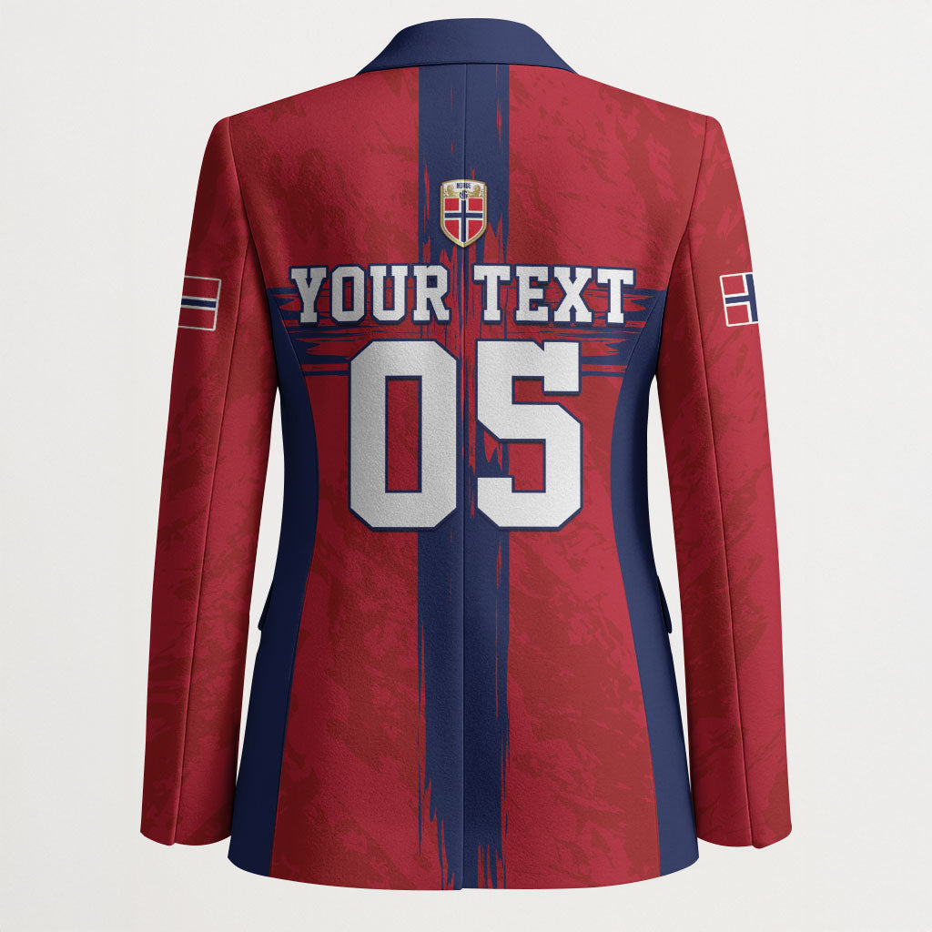 Custom Norge Football 2026 Blazer Row For Glory
