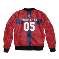 Custom Norge Football 2026 Bomber Jacket Row For Glory
