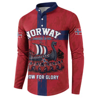 Custom Norge Football 2026 Button Sweatshirt Row For Glory