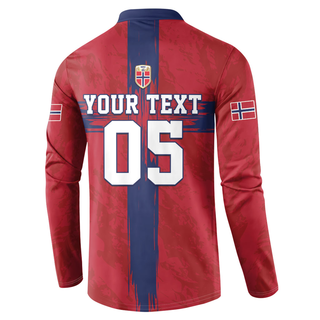 Custom Norge Football 2026 Button Sweatshirt Row For Glory