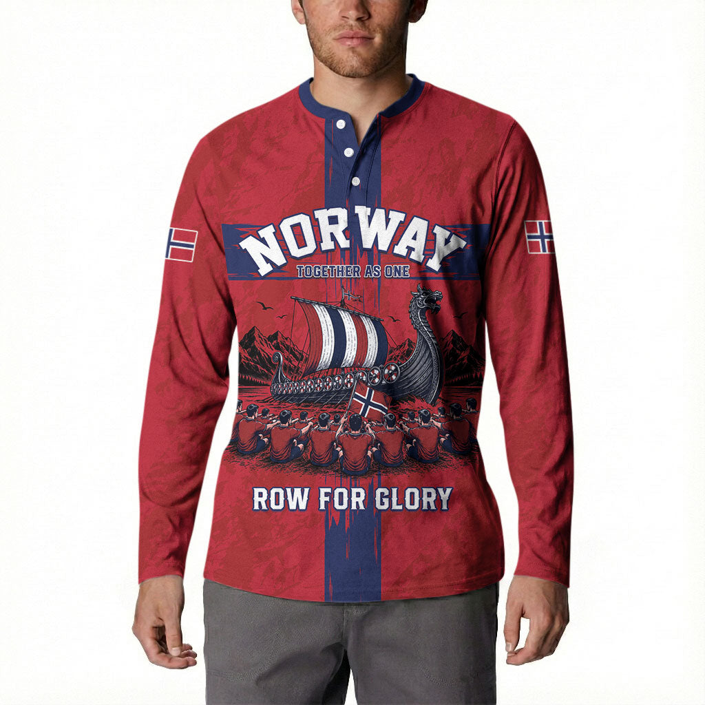 Custom Norge Football 2026 Button Sweatshirt Row For Glory