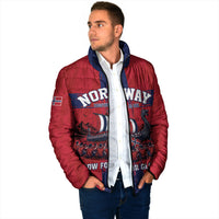 Custom Norge Football 2026 Padded Jacket Row For Glory