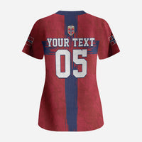 Custom Norge Football 2026 Scrub Top Row For Glory