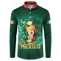 Custom Mexican Soccer 2026 Button Sweatshirt Viva Mexico