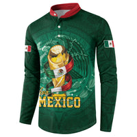 Custom Mexican Soccer 2026 Button Sweatshirt Viva Mexico