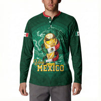 Custom Mexican Soccer 2026 Button Sweatshirt Viva Mexico