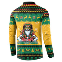 Jamaica Christmas Button Sweatshirt Have Ah Irie Irie Christmas - Wonder Print Shop