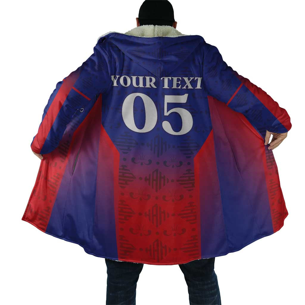 Custom Haiti Football Cloak Sporty Style - Wonder Print Shop
