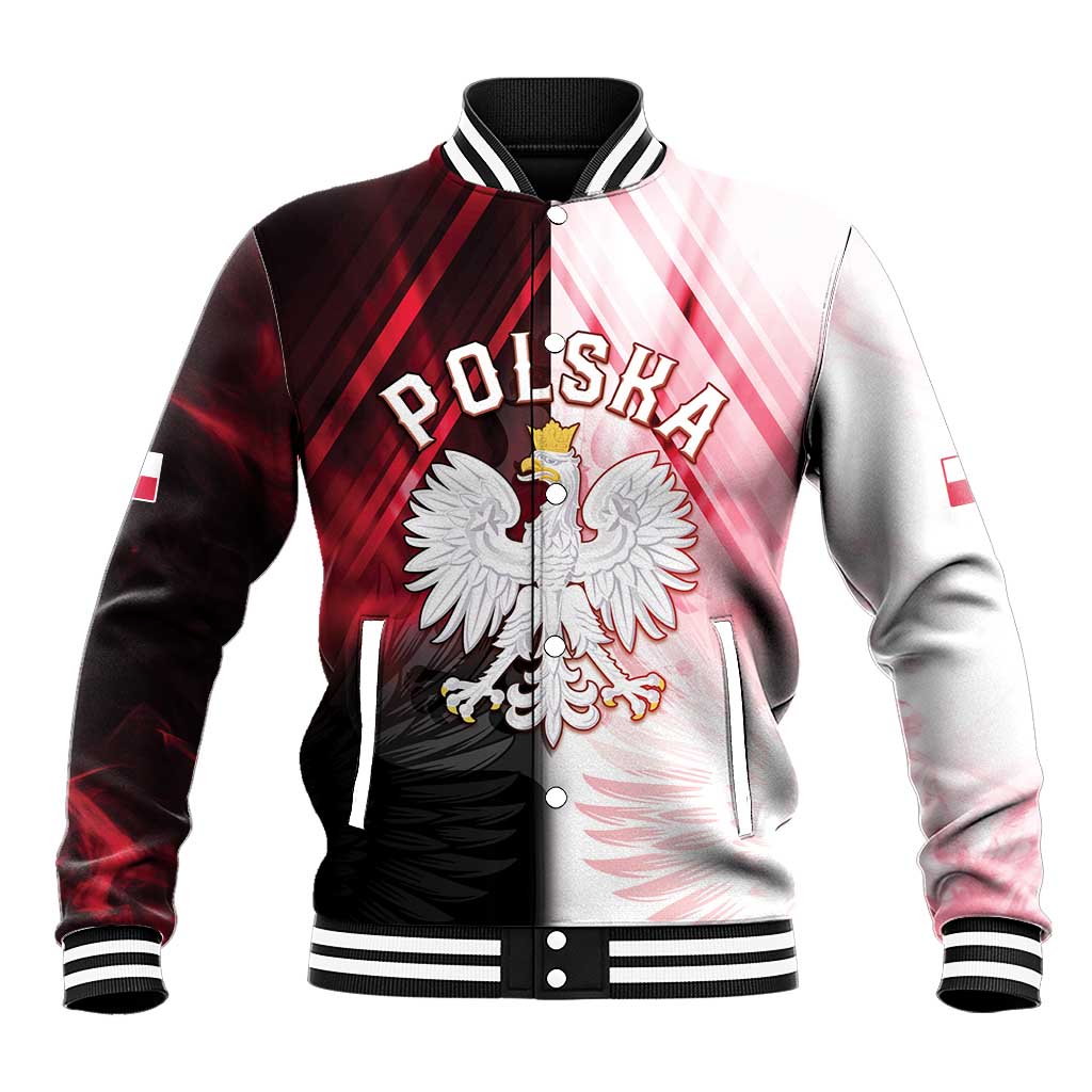 Personalized Poland Crowned Eagle Baseball Jacket Special Style - Wonder Print Shop