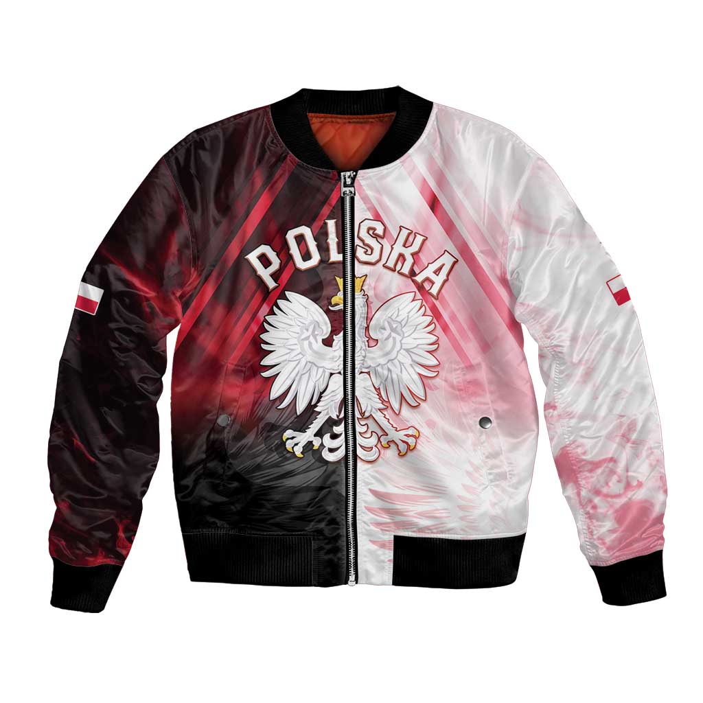 Personalized Poland Crowned Eagle Bomber Jacket Special Style - Wonder Print Shop
