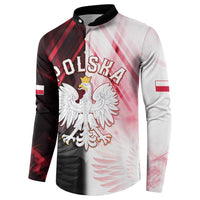 Personalized Poland Crowned Eagle Button Sweatshirt Special Style - Wonder Print Shop