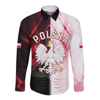 Personalized Poland Crowned Eagle Long Sleeve Button Shirt Special Style - Wonder Print Shop