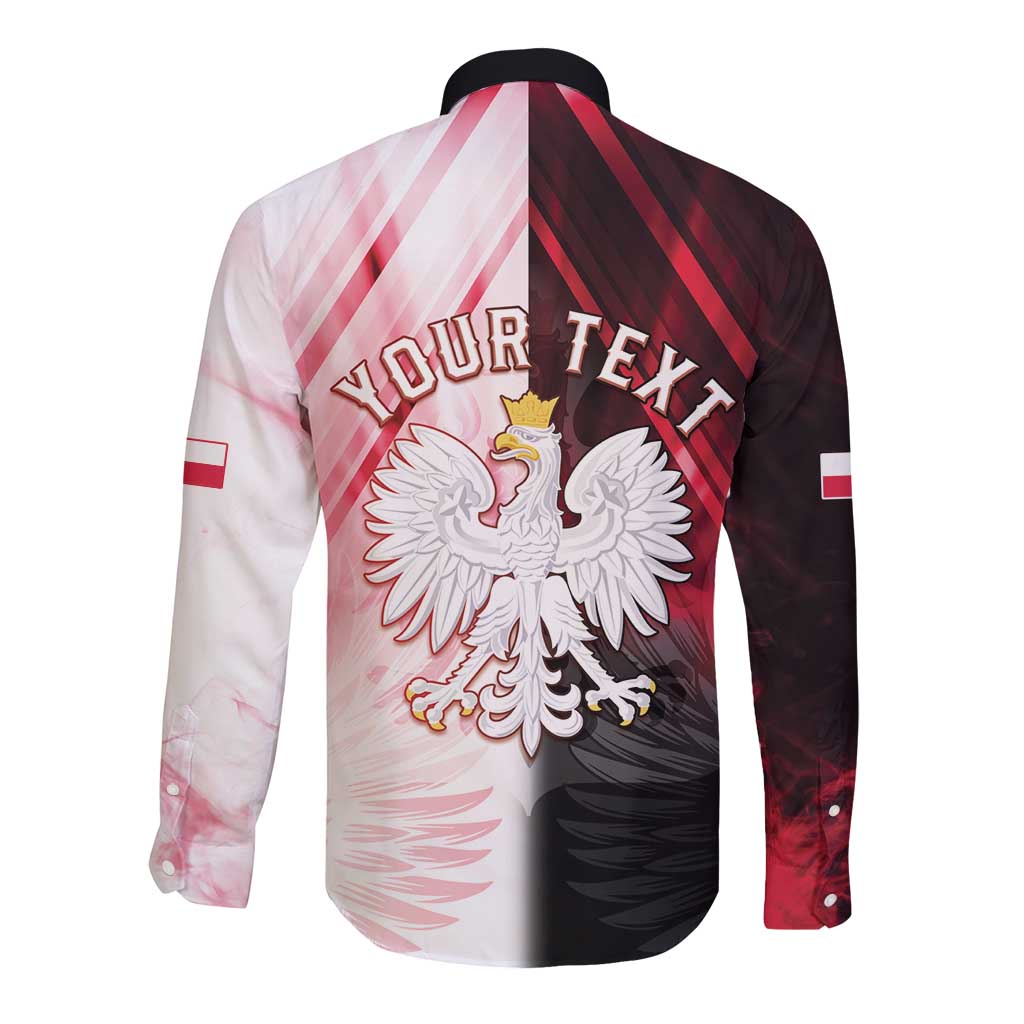 Personalized Poland Crowned Eagle Long Sleeve Button Shirt Special Style - Wonder Print Shop