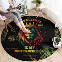 Juneteenth Is My Independence Day Round Carpet