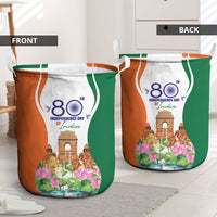 Jai Hind India Laundry Basket Happy 80th Independence Day