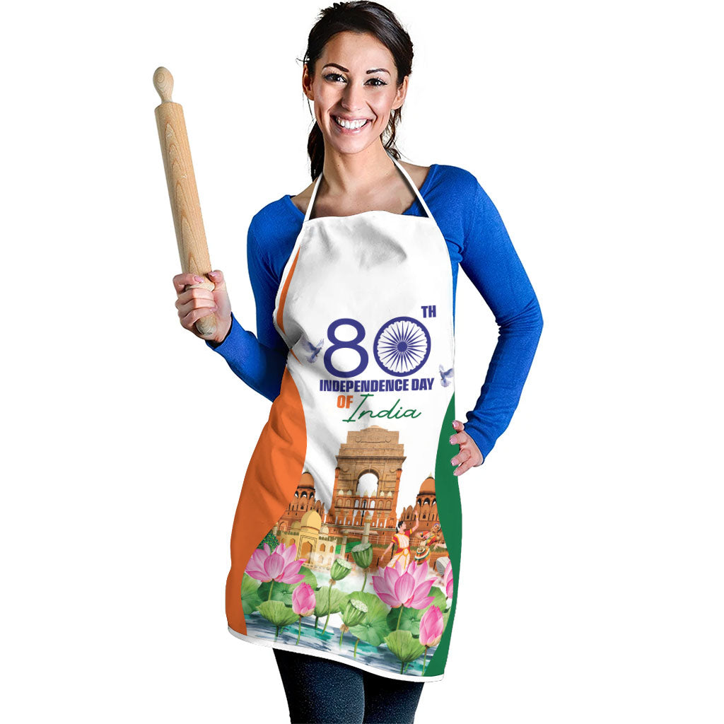 Jai Hind India Apron Happy 80th Independence Day