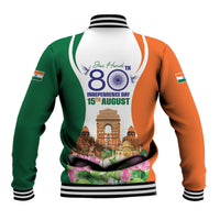 Jai Hind India Baseball Jacket Happy 80th Independence Day