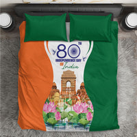Jai Hind India Bedding Set Happy 80th Independence Day