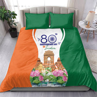 Jai Hind India Bedding Set Happy 80th Independence Day