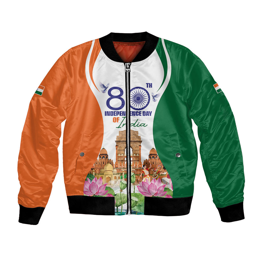 Jai Hind India Bomber Jacket Happy 80th Independence Day