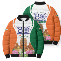 Jai Hind India Bomber Puffer Jacket Happy 80th Independence Day