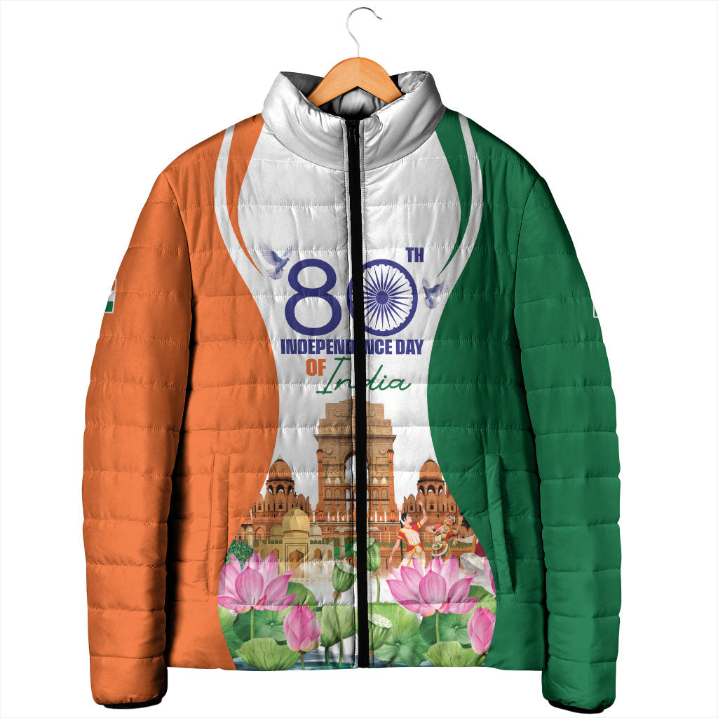 Jai Hind India Padded Jacket Happy 80th Independence Day