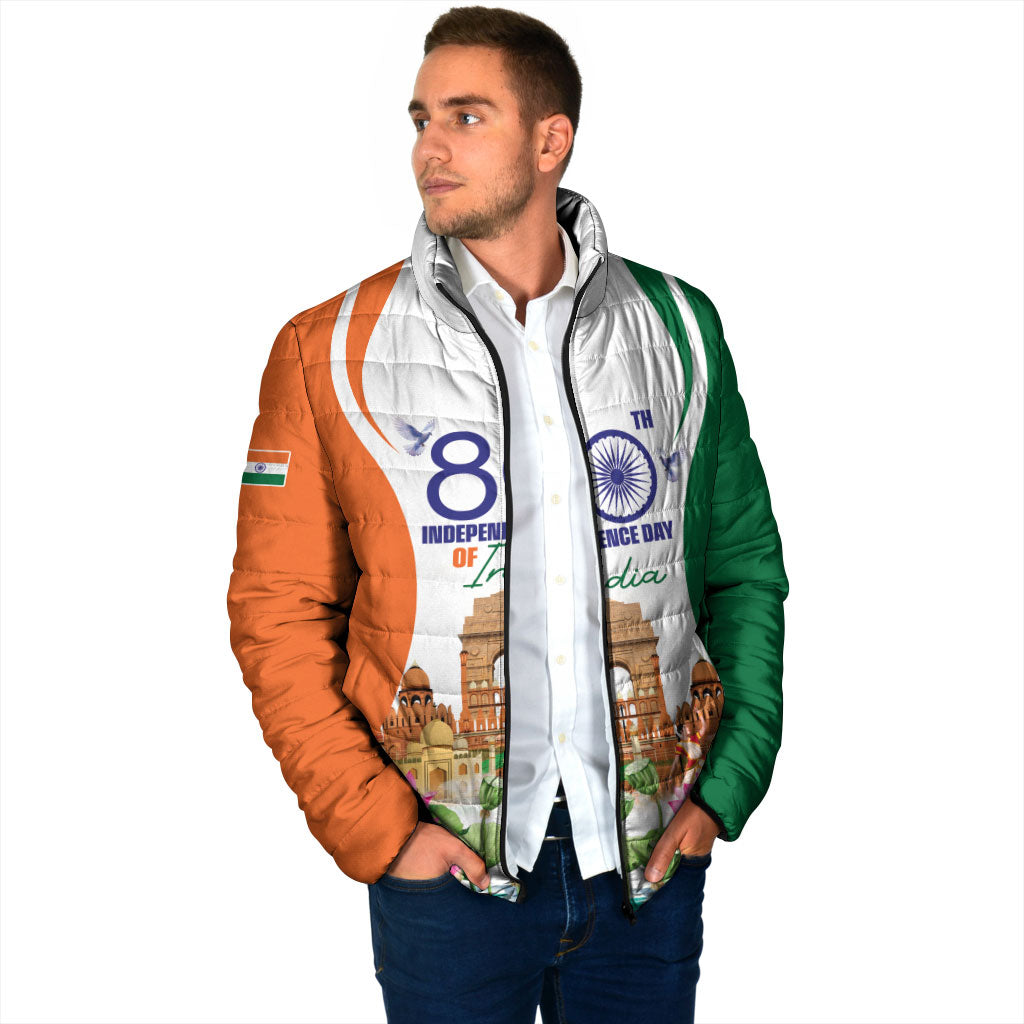 Jai Hind India Padded Jacket Happy 80th Independence Day