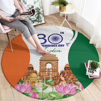 Jai Hind India Round Carpet Happy 80th Independence Day
