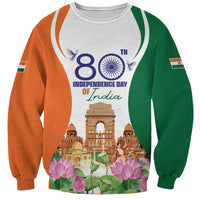 Jai Hind India Sweatshirt Happy 80th Independence Day