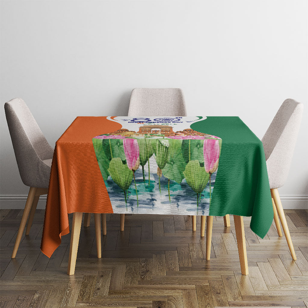 Jai Hind India Tablecloth Happy 80th Independence Day
