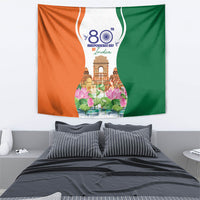 Jai Hind India Tapestry Happy 80th Independence Day