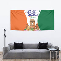 Jai Hind India Tapestry Happy 80th Independence Day