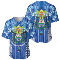 Viva El Salvador Baseball Jersey Happy Independence Day - Wonder Print Shop