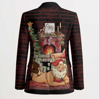 Funny Christmas Blazer Naughty Santa Im Laying On Your Present - Wonder Print Shop