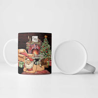 Funny Christmas Ceramic Mug Naughty Santa Im Laying On Your Present - Wonder Print Shop