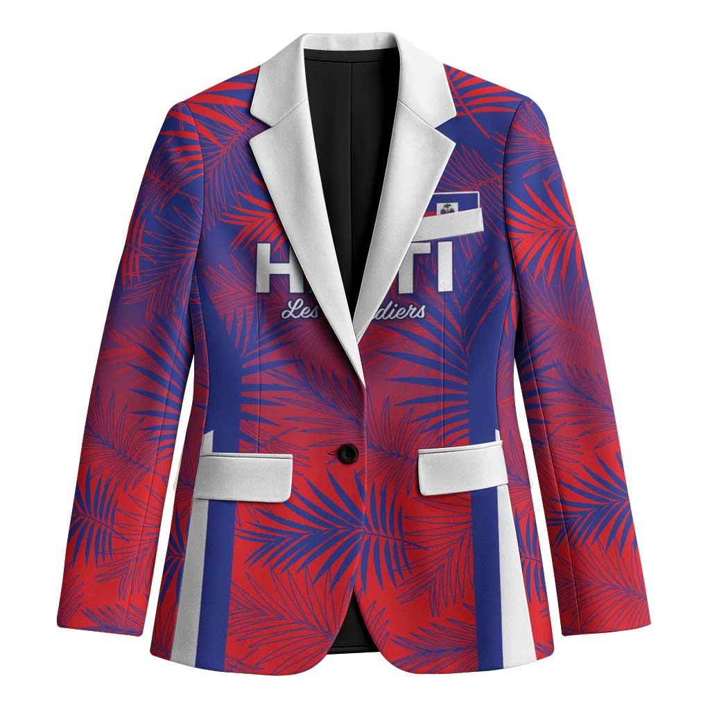 Custom Les Grenadiers Haiti Football Blazer Tropical Vibes - Wonder Print Shop
