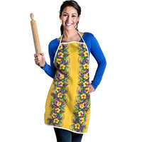 Aloha Hawaii Mardi Gras Apron Gold Style