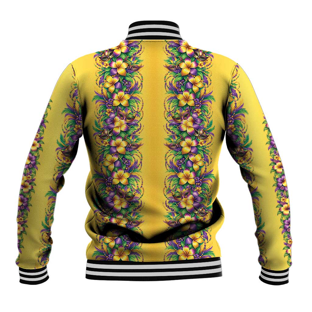 Aloha Hawaii Mardi Gras Baseball Jacket Gold Style