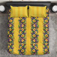 Aloha Hawaii Mardi Gras Bedding Set Gold Style