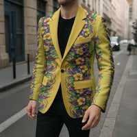 Aloha Hawaii Mardi Gras Blazer Gold Style